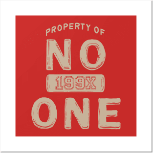 No One Posters and Art